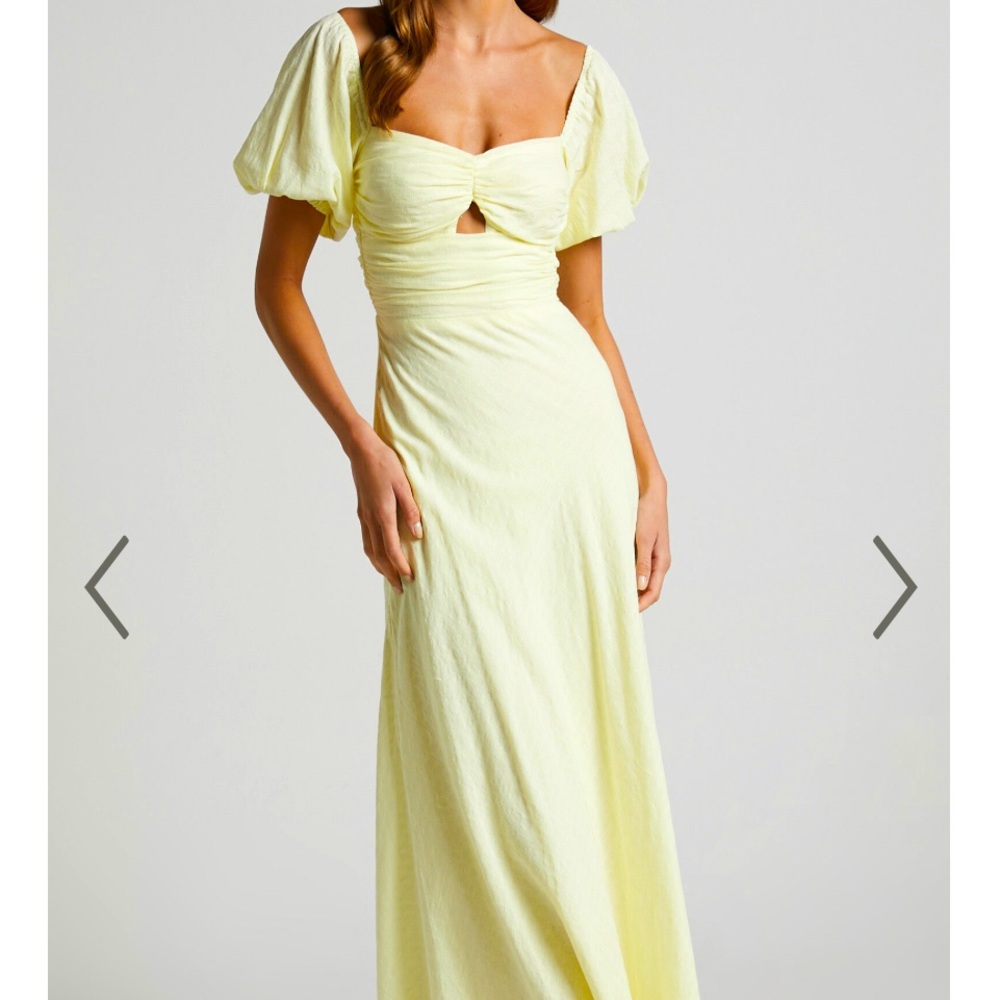 Gorgeous Pastel Yellow Wedding Guest Dress